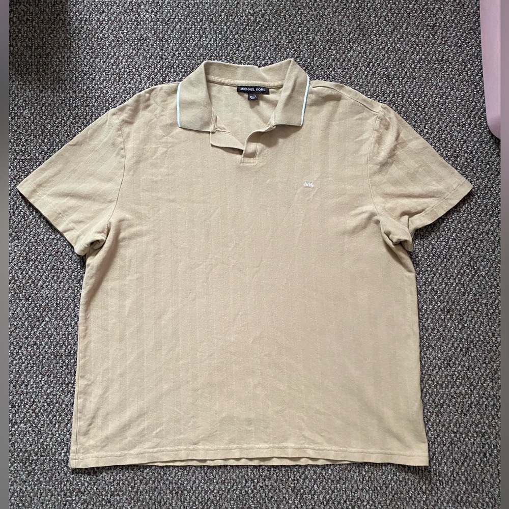 Michael Kors Beige Polo Shirt